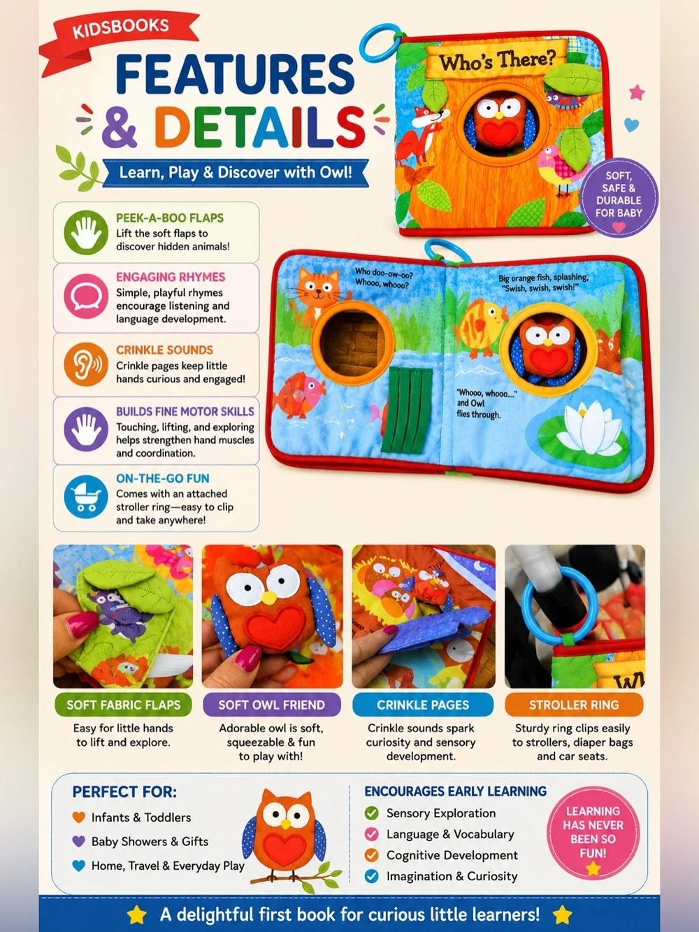 Kidsbooks Who’s there? Owl Book